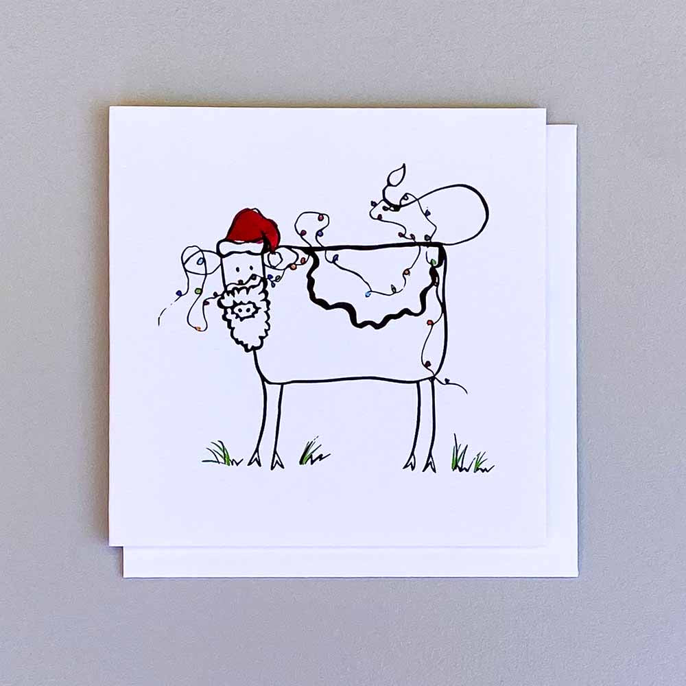 Periwinkle Illustrations Card - Mooey Christmas