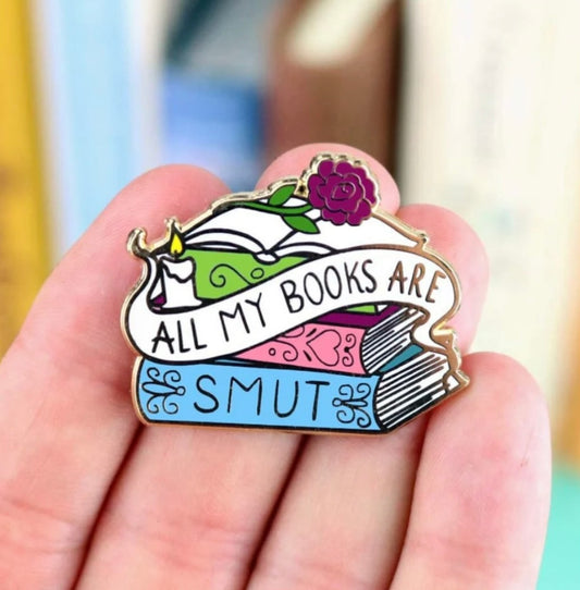 Jubly-Umph Originals Lapel Pin - All My Books Are Smut