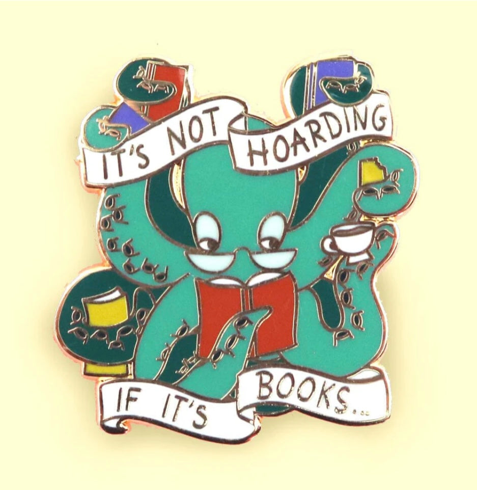 Jubly-Umph Originals Lapel Pin - It’s Not Hoarding If It’s Books