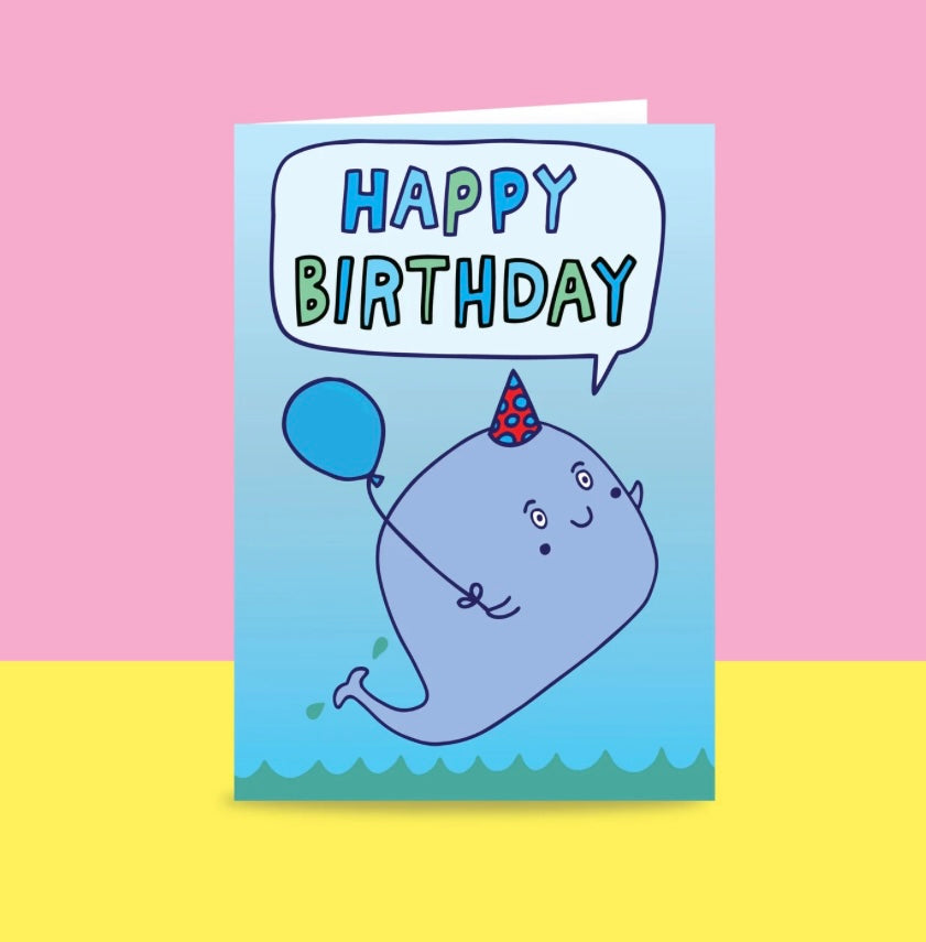 Able and Game Card - Happy Birthday Whale