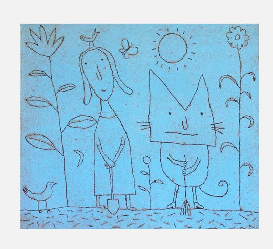 Michael Leunig Fine Art Print - A Day In The Garden