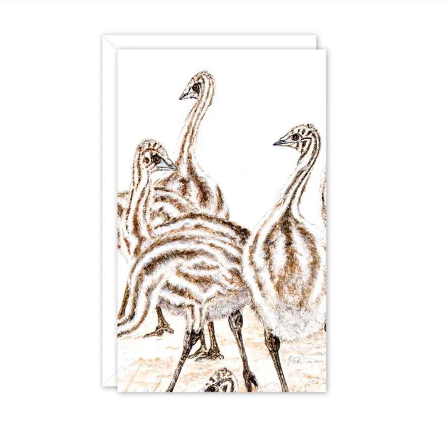 Studio N Small Card - Emu Chicks