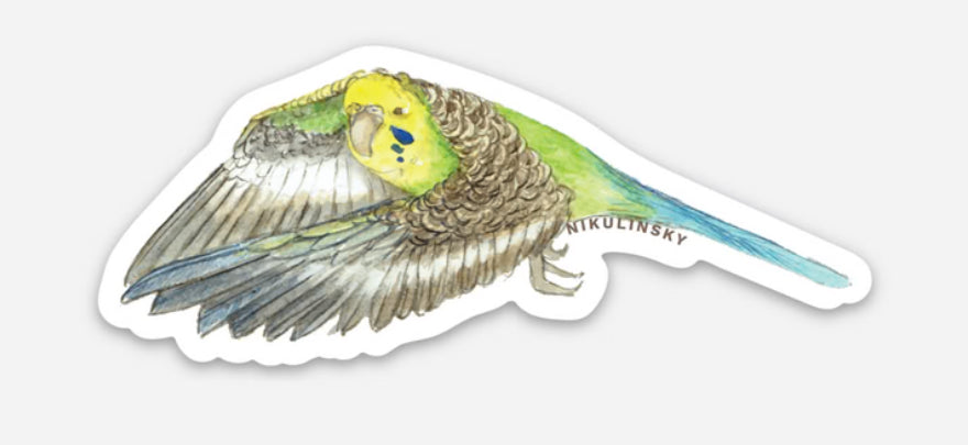 Studio N Sticker - Budgies