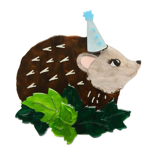 Erstwilder Party Time Hedgehog Brooch