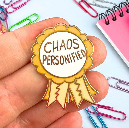 Jubly-Umph Originals Lapel Pin, Chaos Personified Award