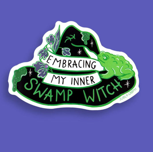 Jubly-Umph Originals Sticker, Embracing My Inner Swamp Witch