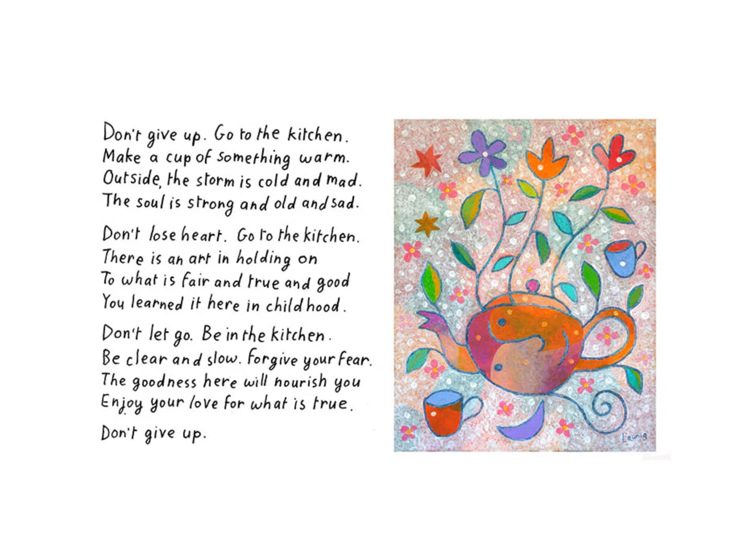 Michael Leunig Card don’t give up