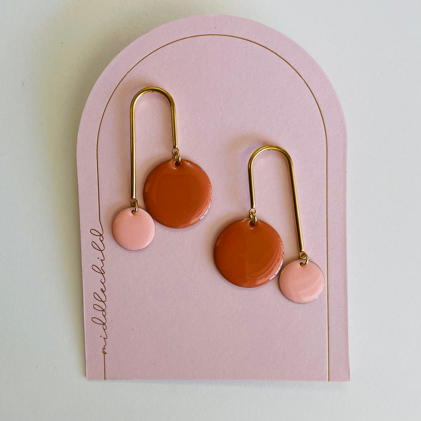 Middle Child Bubbles Earrings - Salmon