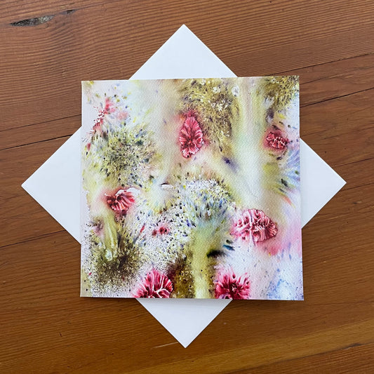 Katy J Designs Square Card - Coral Life