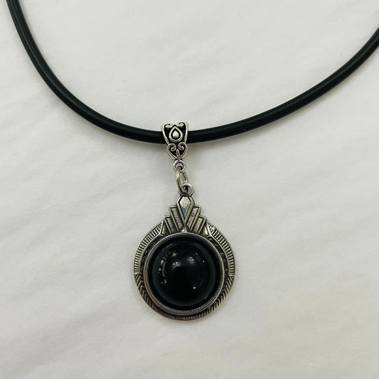 Calypso Flash Necklace - Black Stone