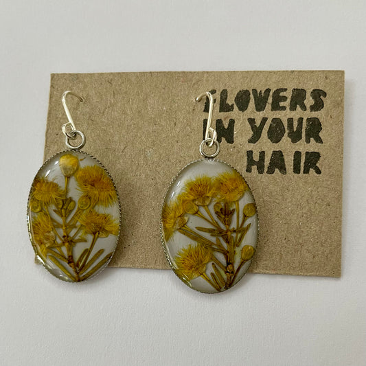 Flowers In Your Hair Large Drop Earrings - Summer