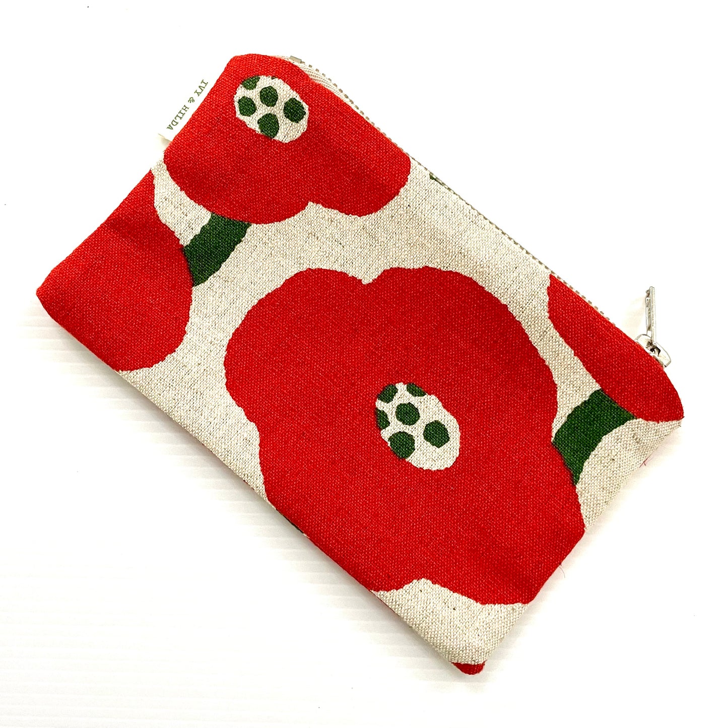 Ivy & Hilda - Light Travel/Coin Purse Red Poppies