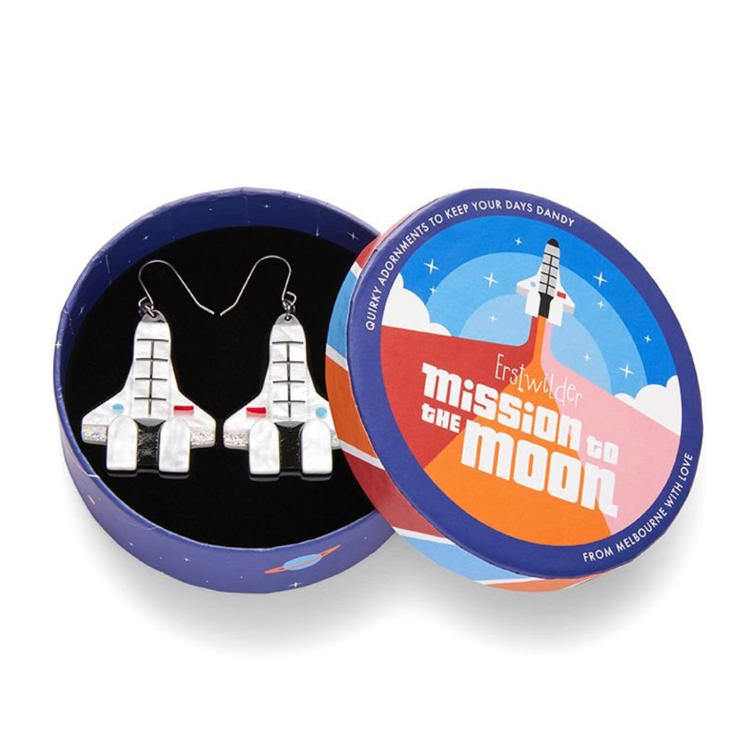 Erstwilder Mission To The Moon Drop Earrings