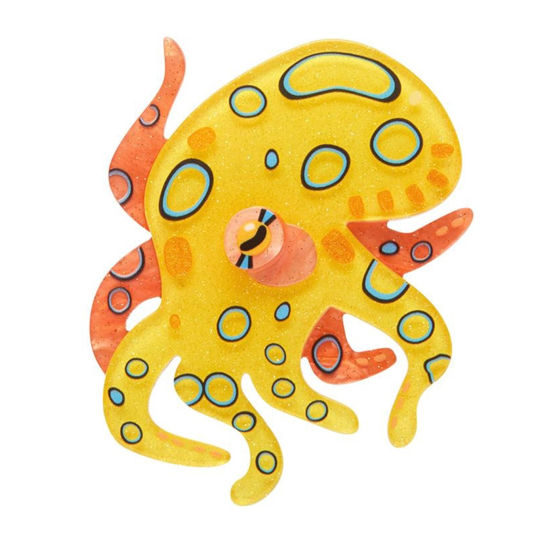 Erstwilder The Busy Blue-Ringed Octopus Brooch