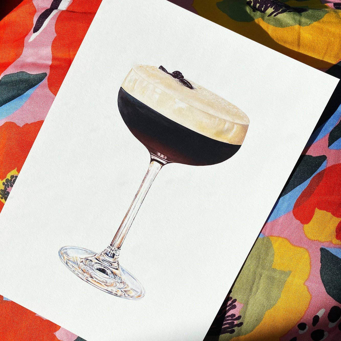 Espresso Martini Cocktail Art Print: A4