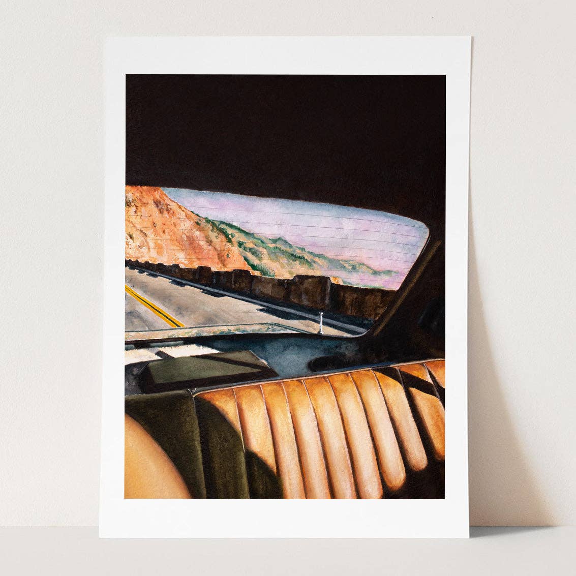 Looking Back - Nostalgic Art Print: A4