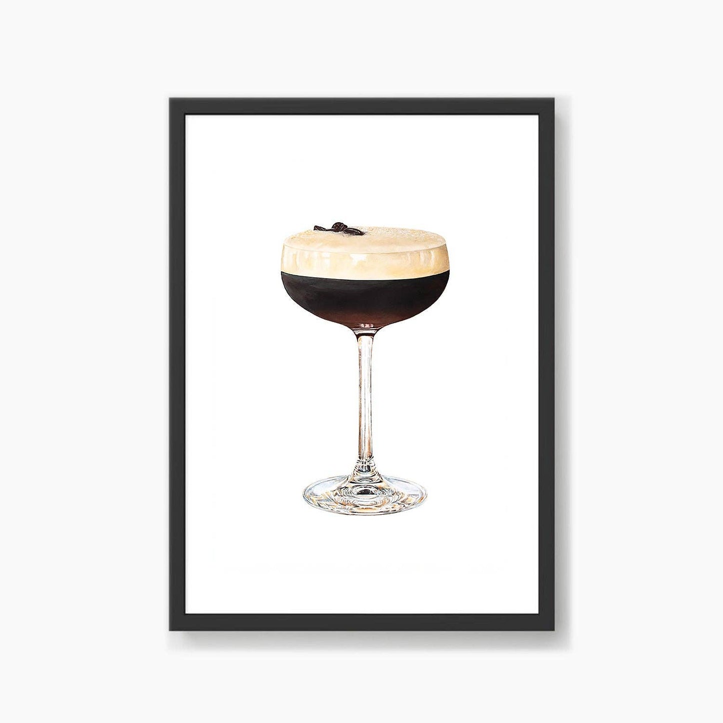 Espresso Martini Cocktail Art Print: A4