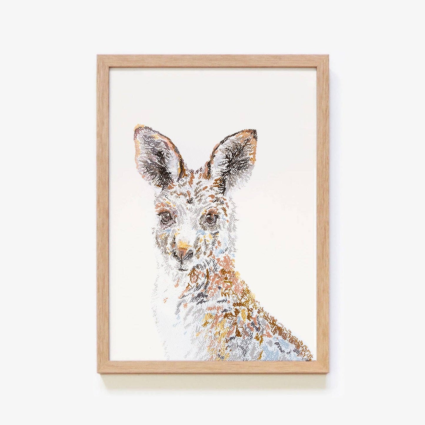 Aussie Animals: Kangaroo Art Print: Print Only / A4