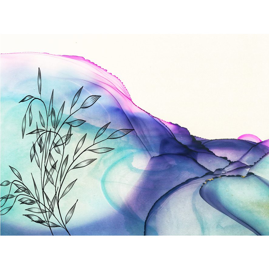 Katy J Designs Purple Haze Mountains