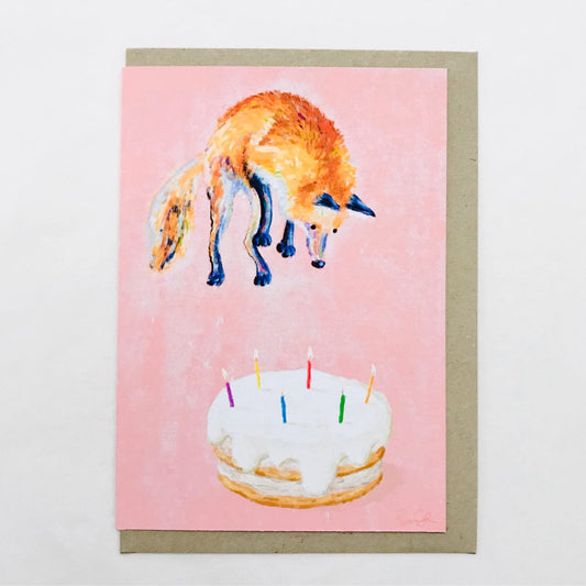 Beau Wylie Card Cake Fox