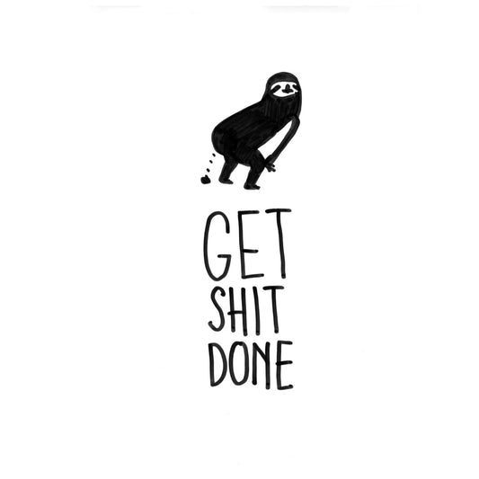 Surfing Sloth Print - Get It Done