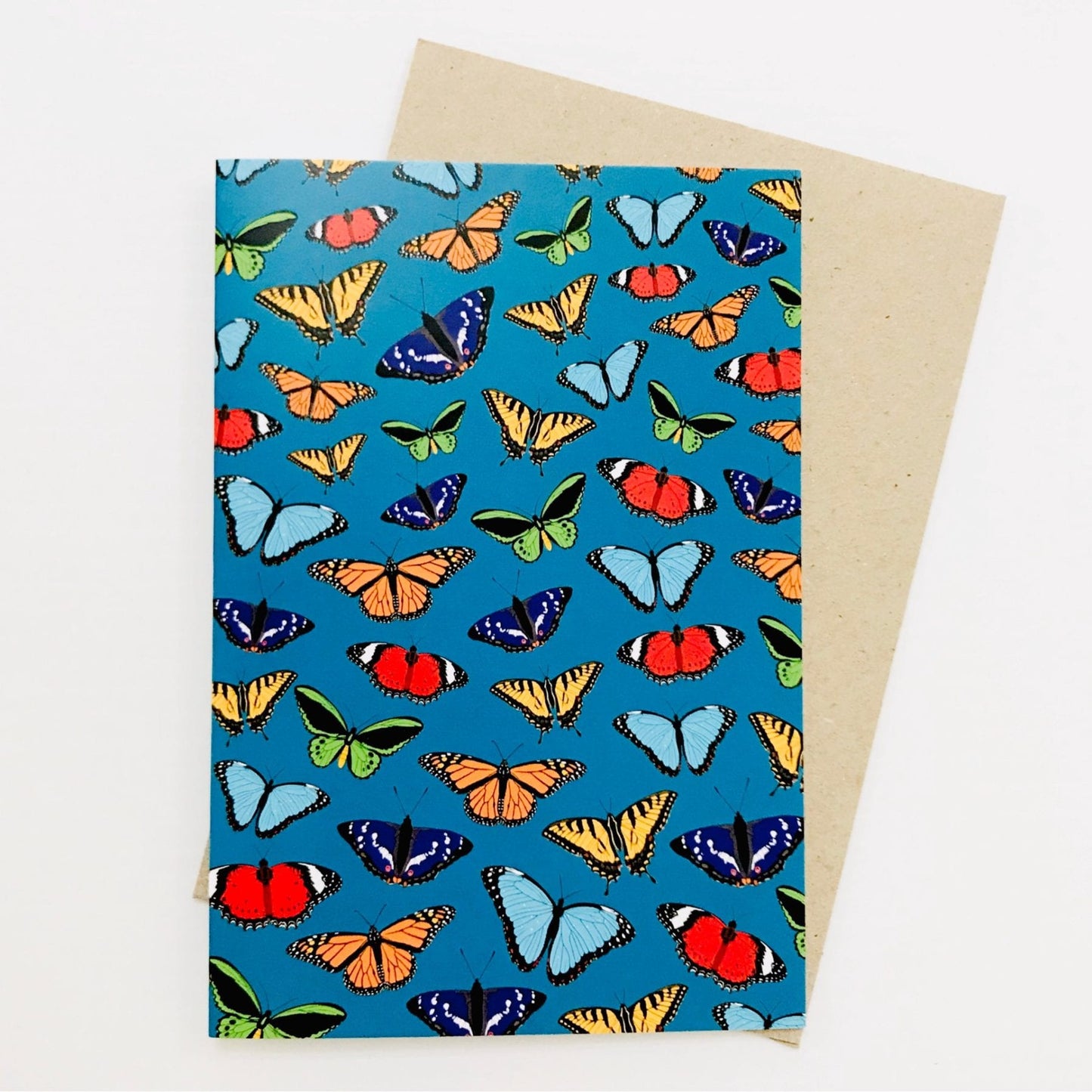 Red Parka Card Butterflies