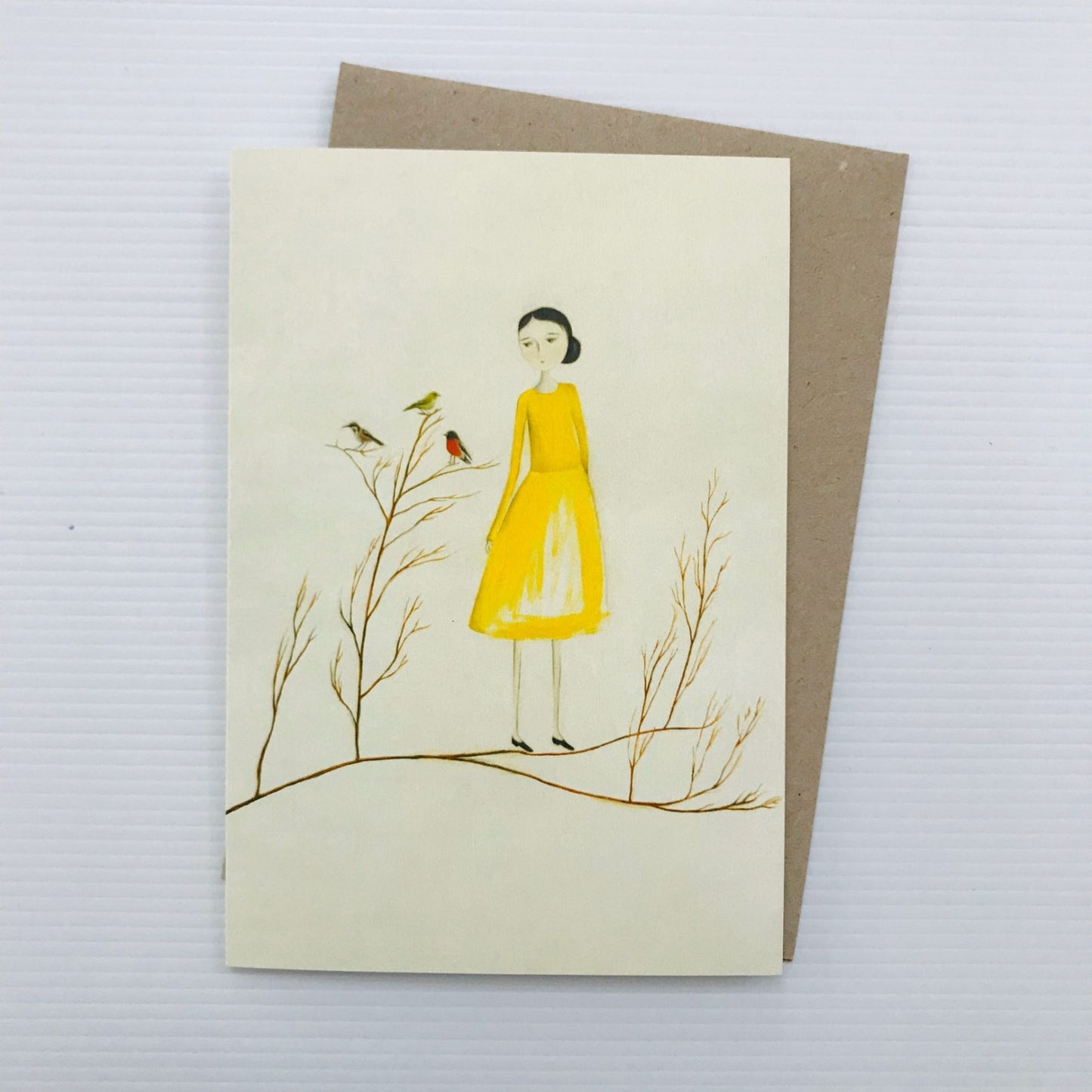 Elliott My Dear - Card, Yellow Dress