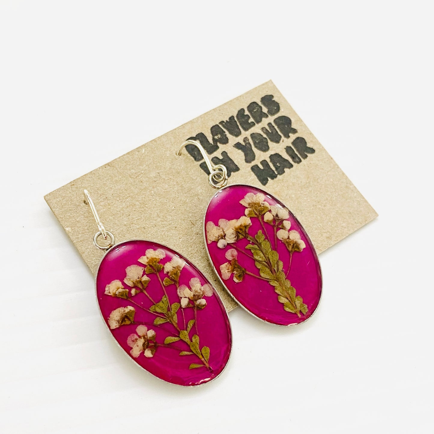 Flowers In Your Hair Extra Large Drop Earrings - Dusk