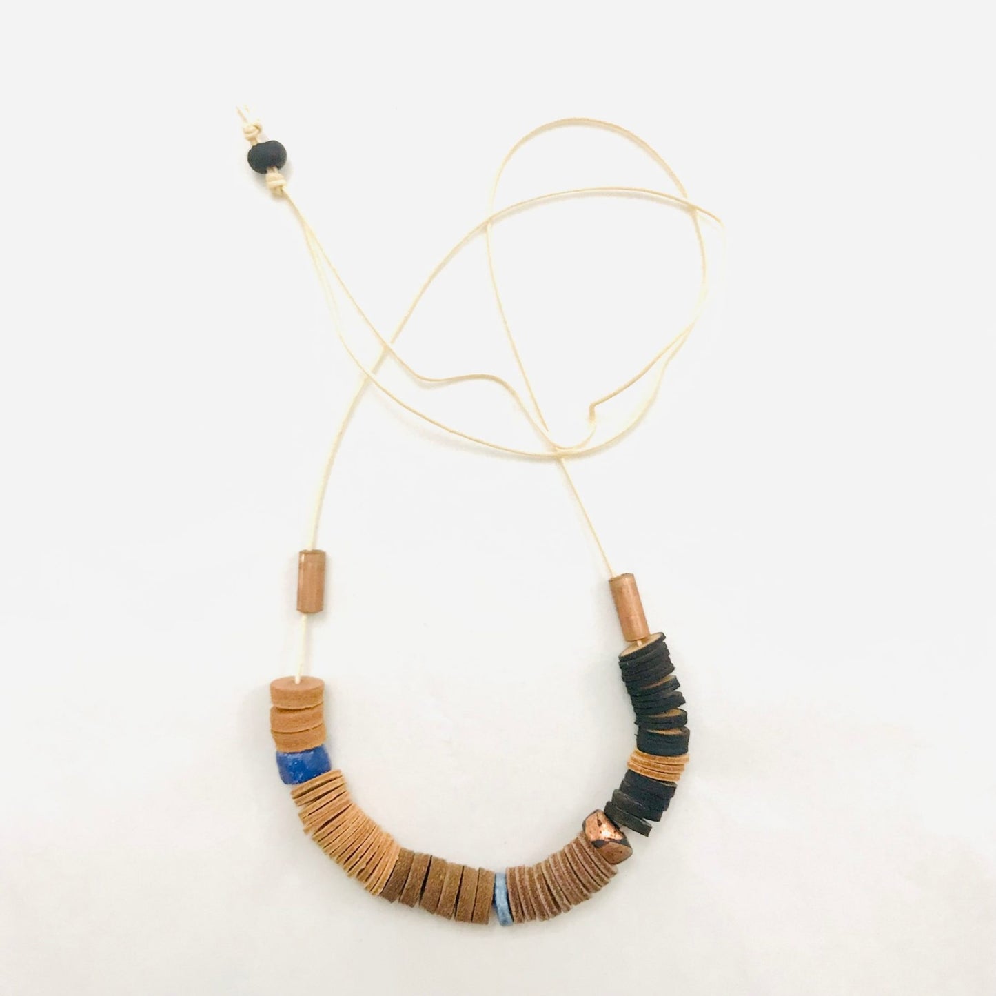 One Thousand Lines Leather Necklace