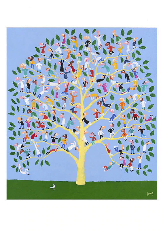 Michael Leunig Print - People Tree