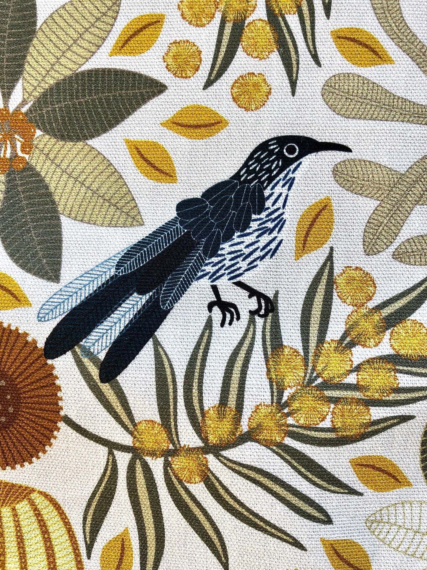 Jocelyn Proust Designs Tea Towel Wattle Bird And Banksia