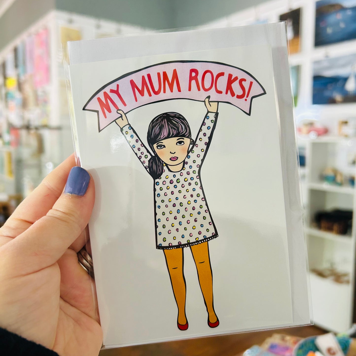 Able and Game Card - My Mum Rocks (Girl)