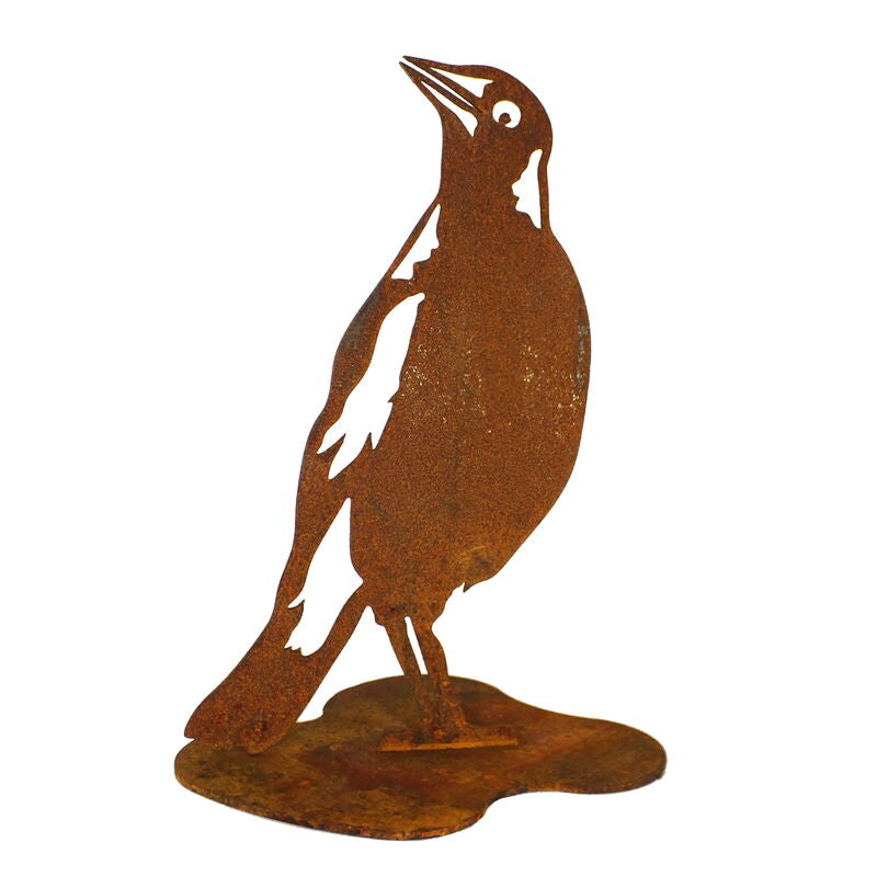 Overwrought Magpie Looking Up Stand