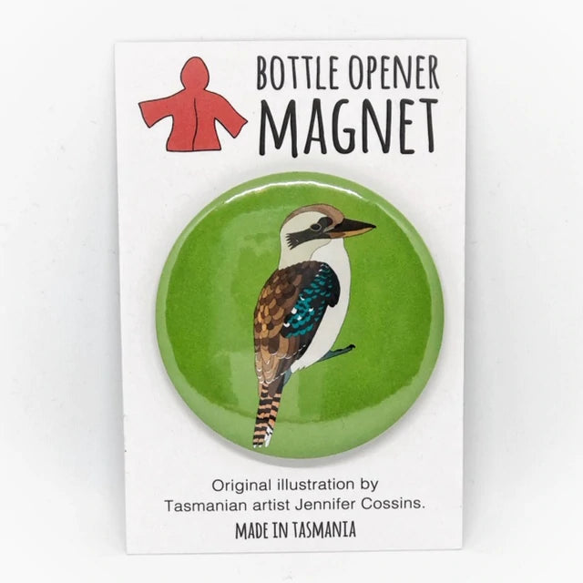 Red Parka Magnetic Bottle Opener Kookaburra
