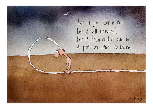 Michael Leunig Card Let It Go