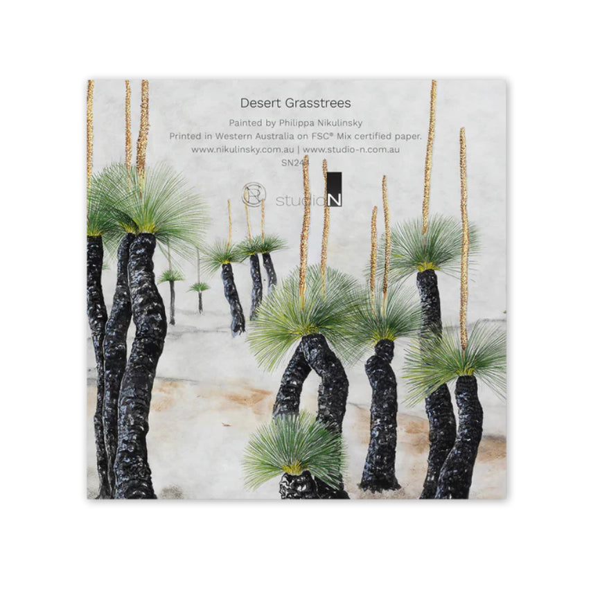 Studio N Square Card - Grasstrees