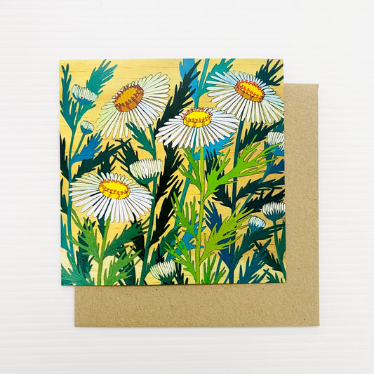 Flowers In Your Hair Card - Daisies