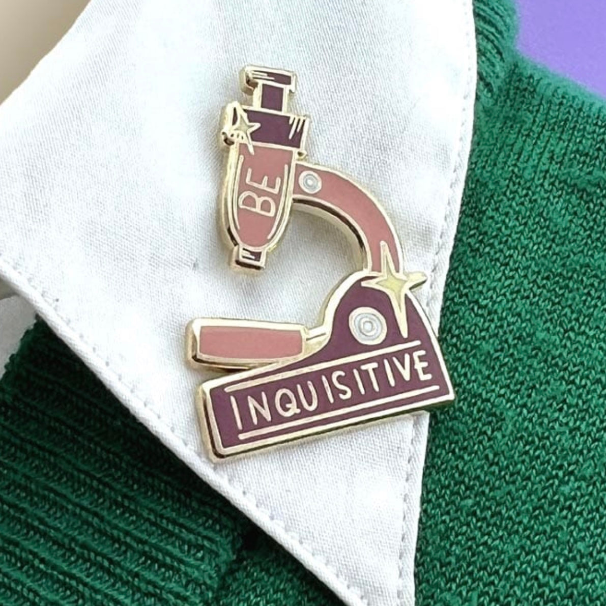 Jubly-Umph Lapel Pin Be Inquisitive