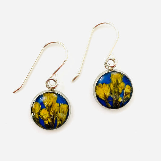 Flowers In Your Hair Small Drop Earrings - Wildflower Fields