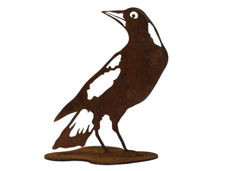 Overwrought Magpie Looking Back Stand