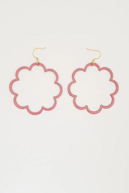 Middle Child Earrings Pirouette Pink Hooks