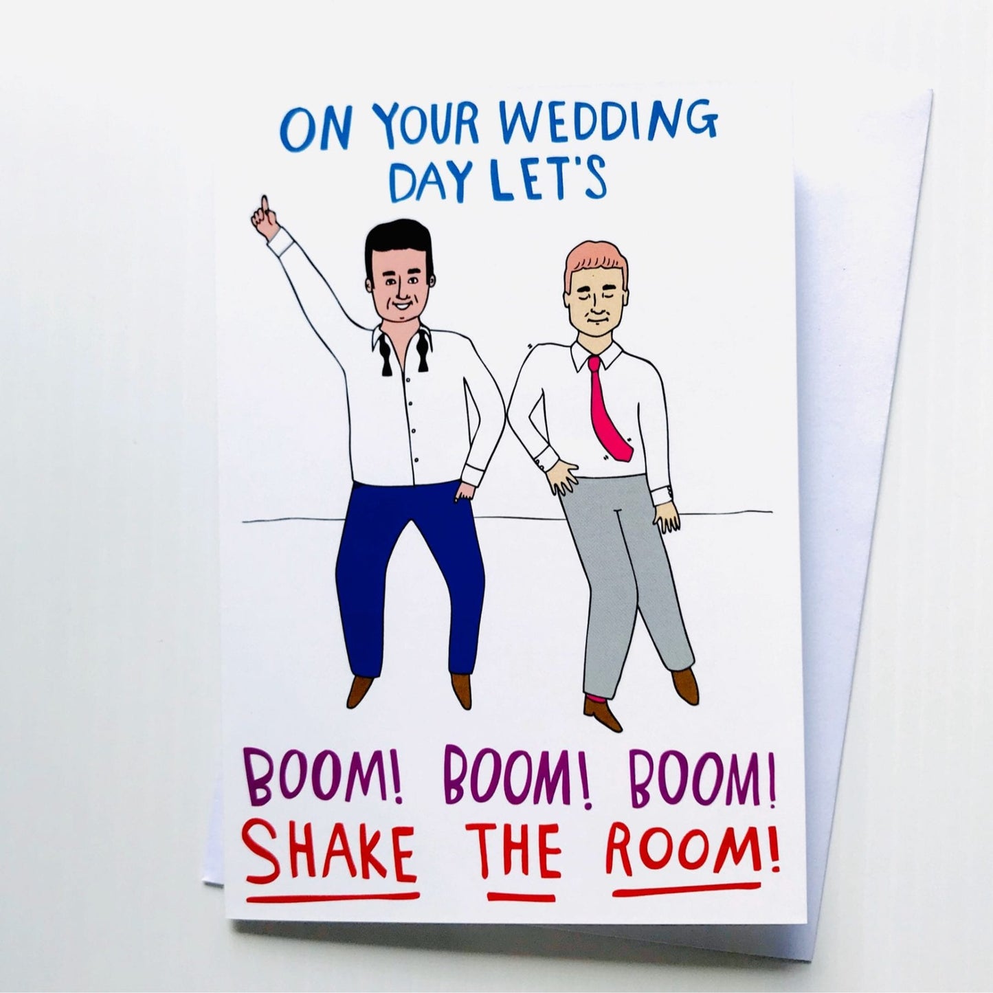 Able and Game Card - On Your Wedding Day Let’s Boom Boom Boom Shake The Room (Men)