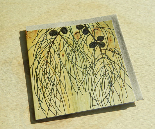 Flowers In Your Hair Card - Sheoak