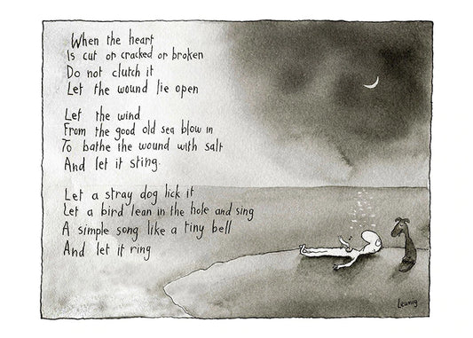 Michael Leunig Card When The Heart