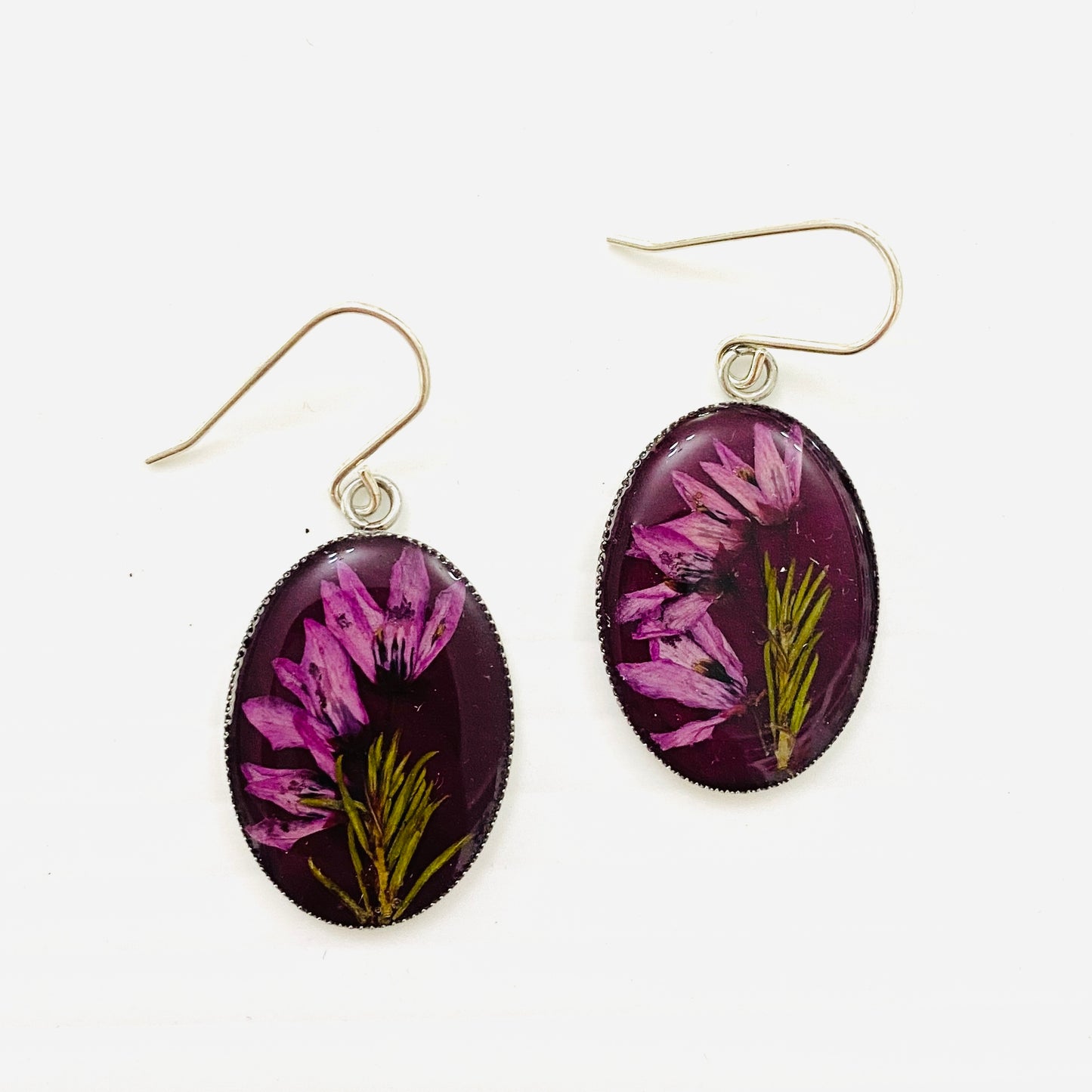 Flowers In Your Hair Large Drop Earrings - Wildflower Midnight