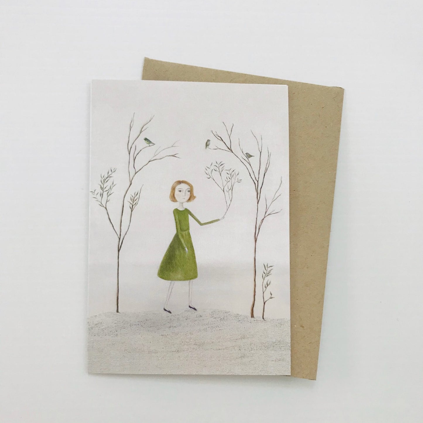 Elliott My Dear - Card, Green Dress