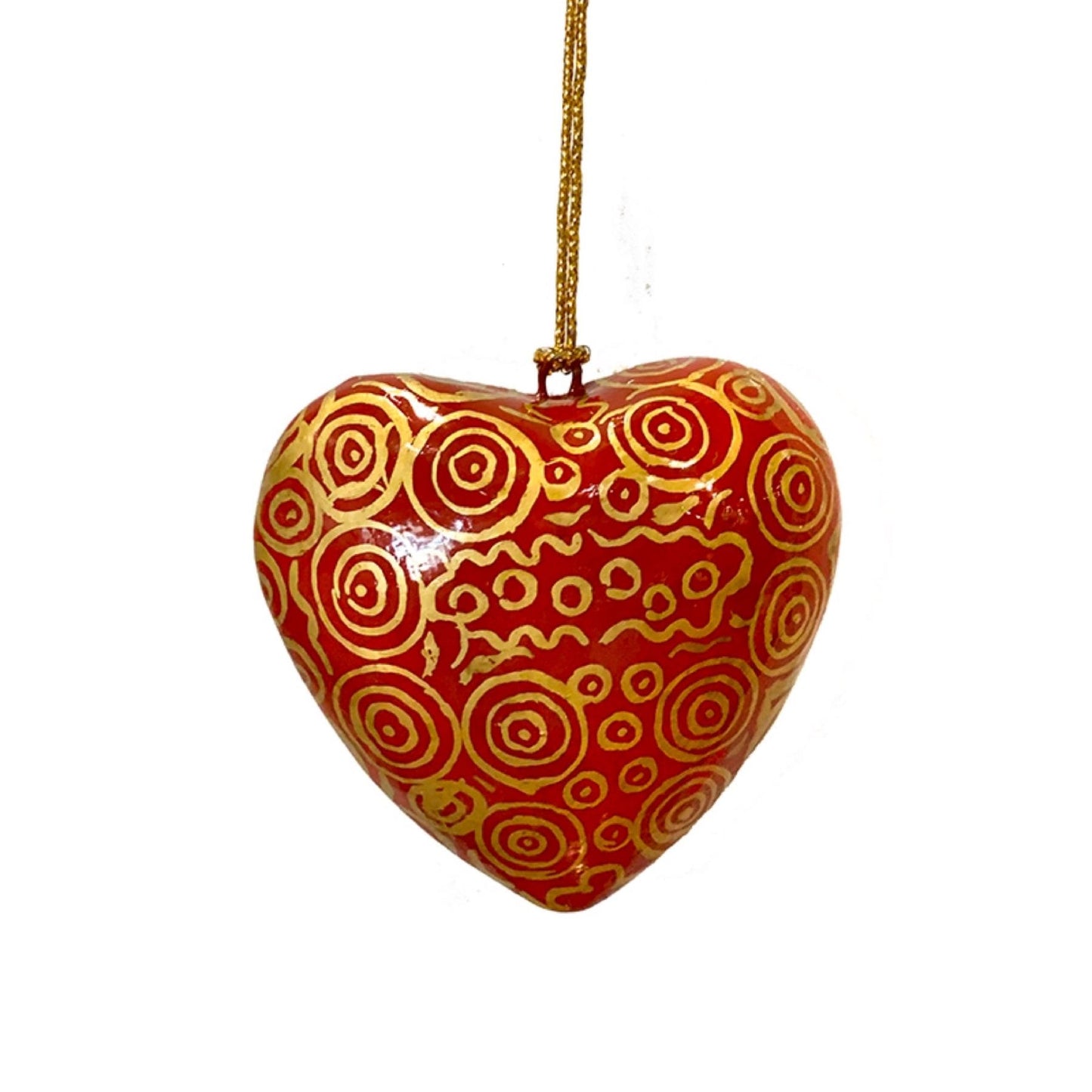 Better World Arts Lacquerware Decorative Heart - Artist Nelly Patterson #1