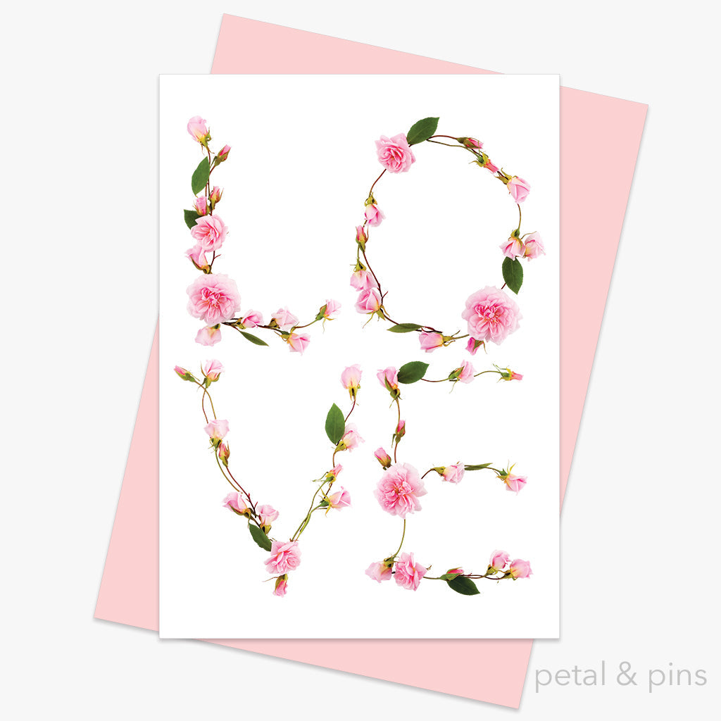 Petal & Pins Card Love