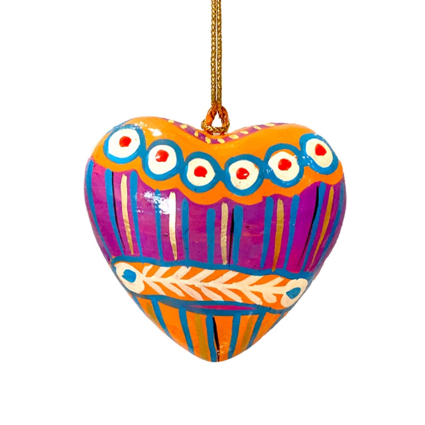 Better World Arts Lacquerware Decorative Heart - Artist Murdie Nampijinpa