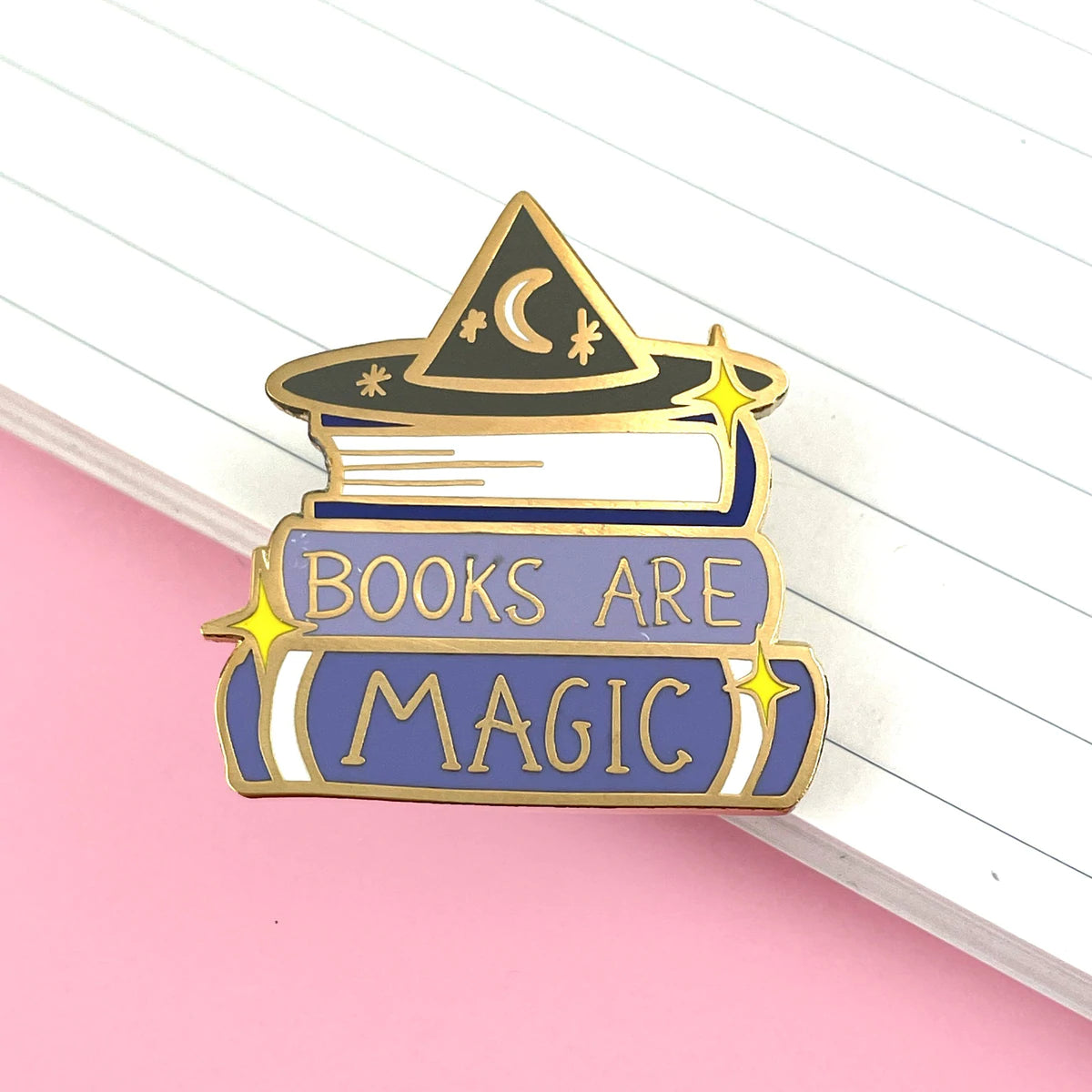 Jubly-Umph Lapel Pin Books Are Magic